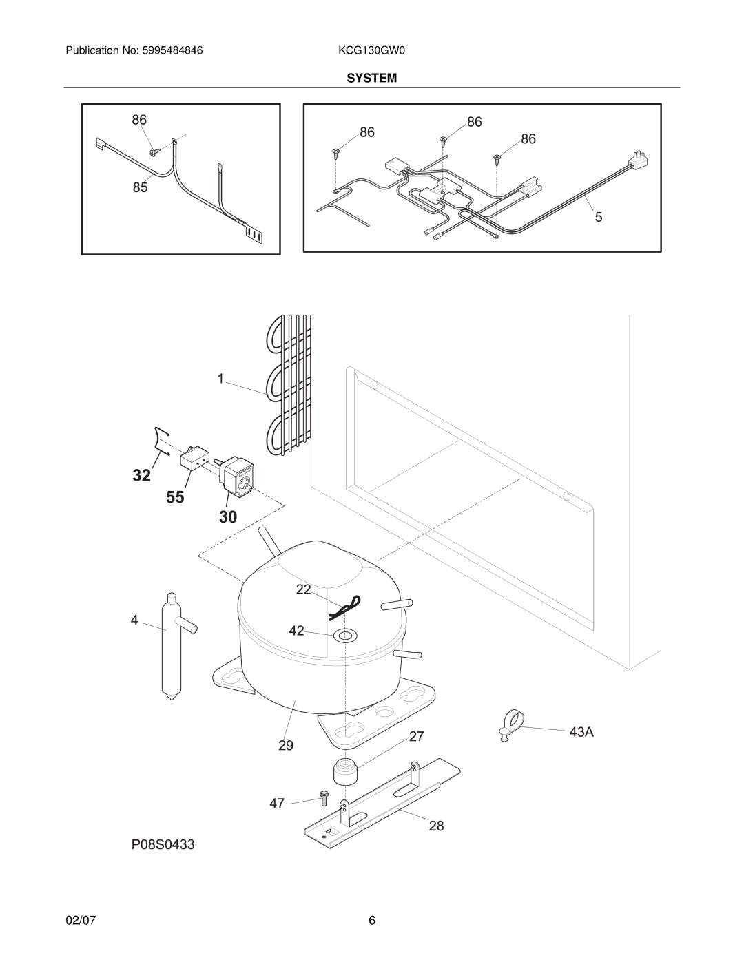 Kelvinator KCG130GW0 manual System 