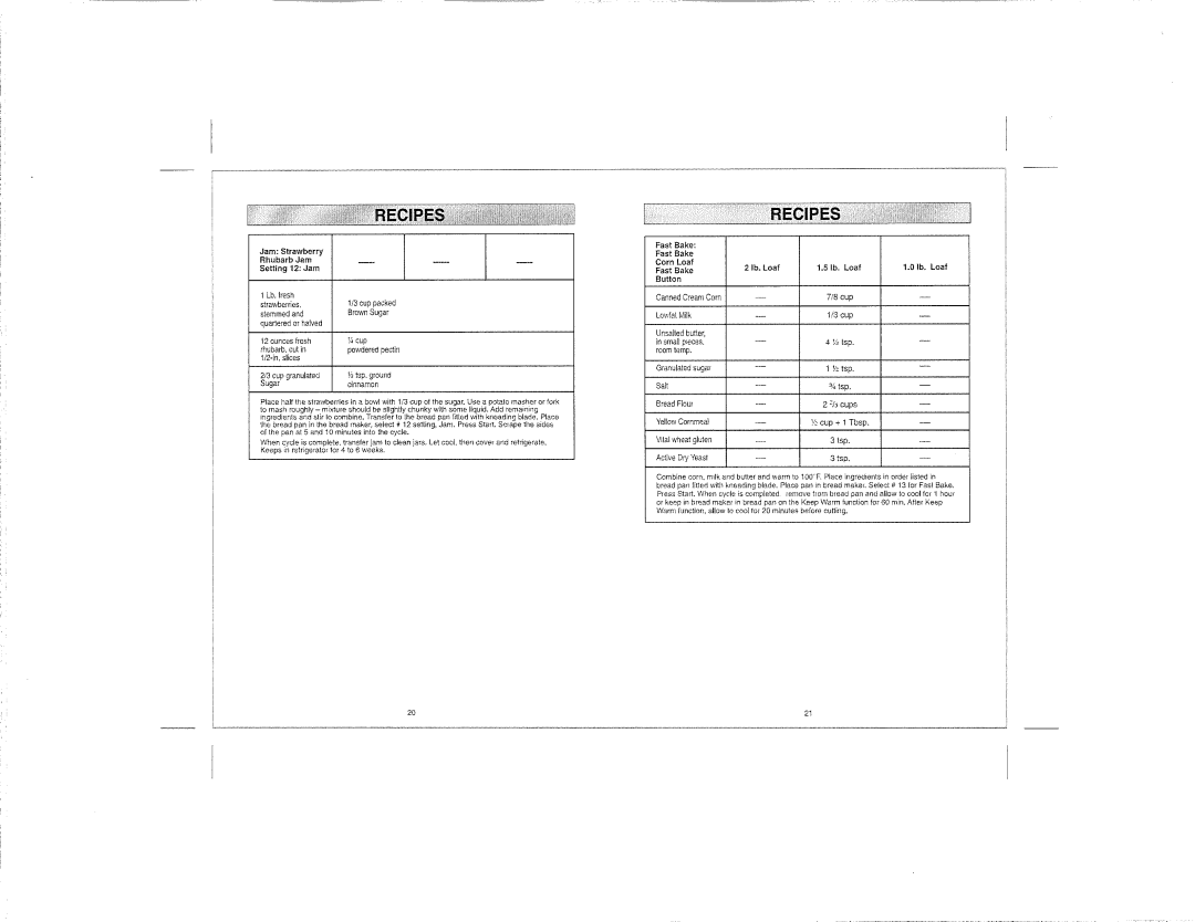 Kenmore 100.12934 manual Lb. Loaf, Loaf Ibo Loaf 