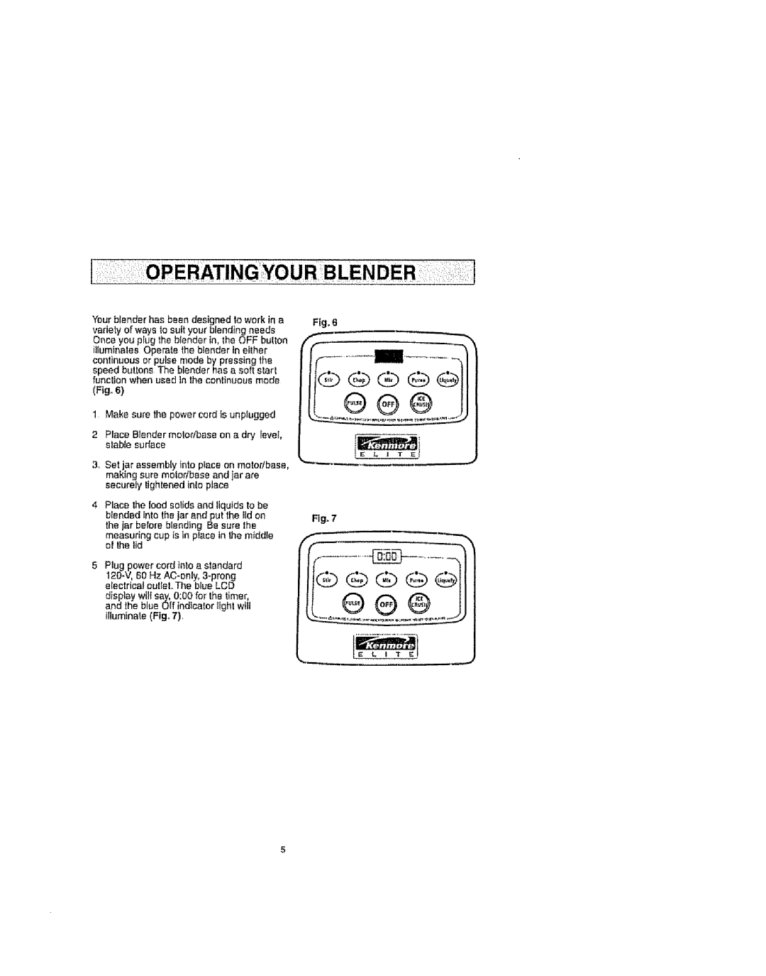 Kenmore 100.90001 manual Peratin Gyou Blender, Flg 