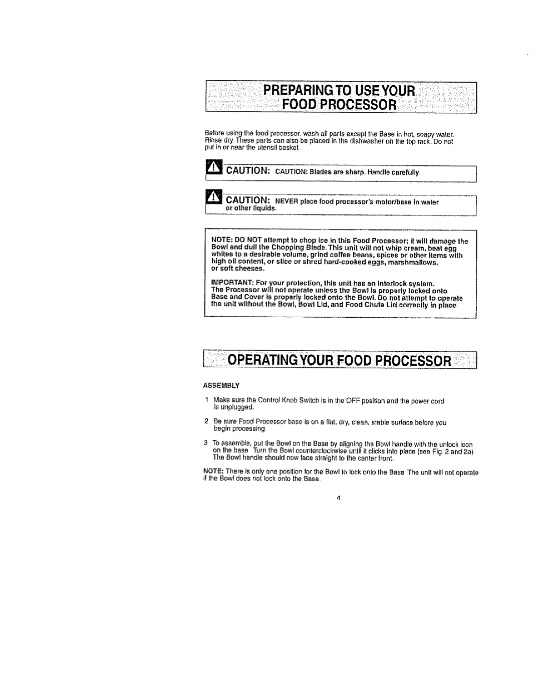 Kenmore 100.90002 manual Assembly 