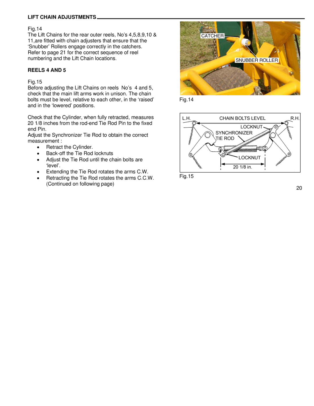 Kenmore 3, 11, 5, 7, 9 manual Lift Chain Adjustments, Reels 4 