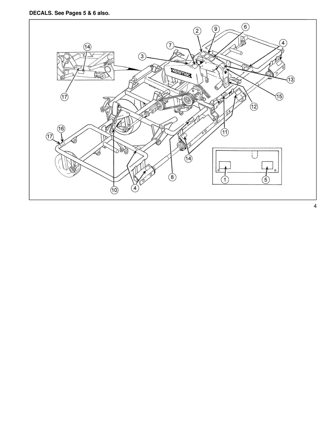 Kenmore 7, 11, 3, 9 manual DECALS. See Pages 5 & 6 also 