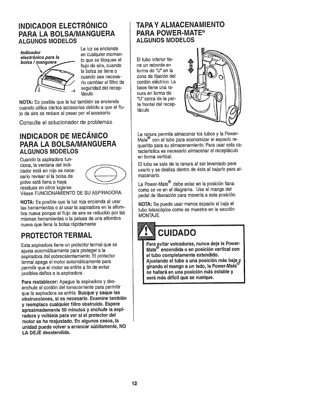 Kenmore 116.22813 Indicador Electronico, Para LA Bolsajmanguera, Algunos rvlODELOS, Lndlcador, Eleotr6nlco para la 