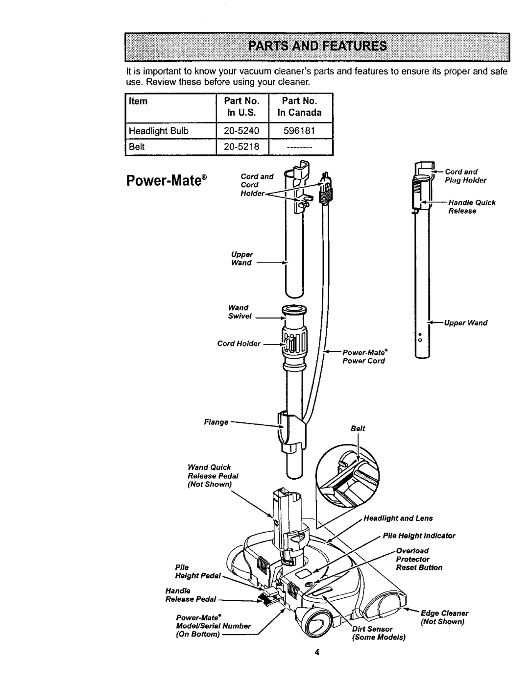 Kenmore 116.23613, 11623613300, 116.23812300, 116.23612 owner manual U.S, On BoSom 