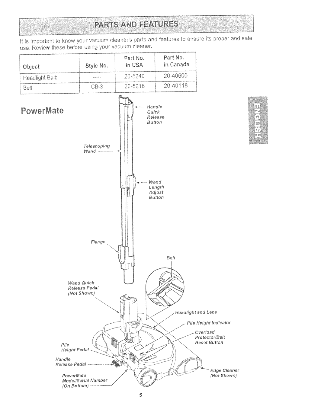 Kenmore 116.27614, 116.27615 owner manual 20,40I 