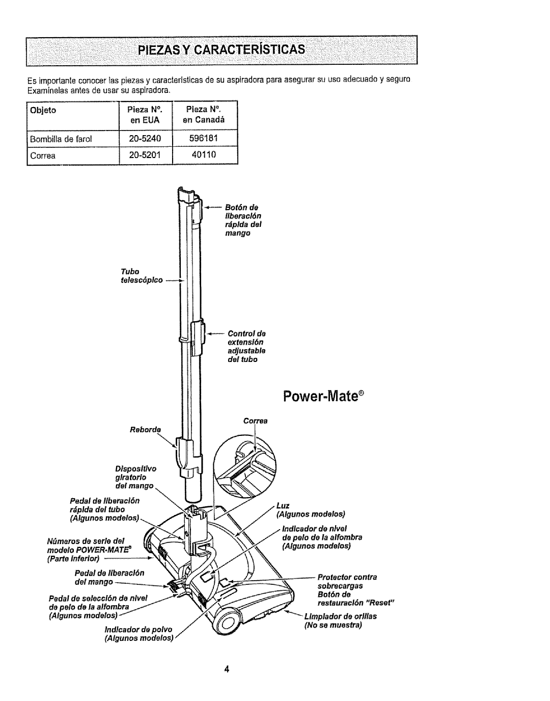 Kenmore 116.29912 owner manual Power-Mate 