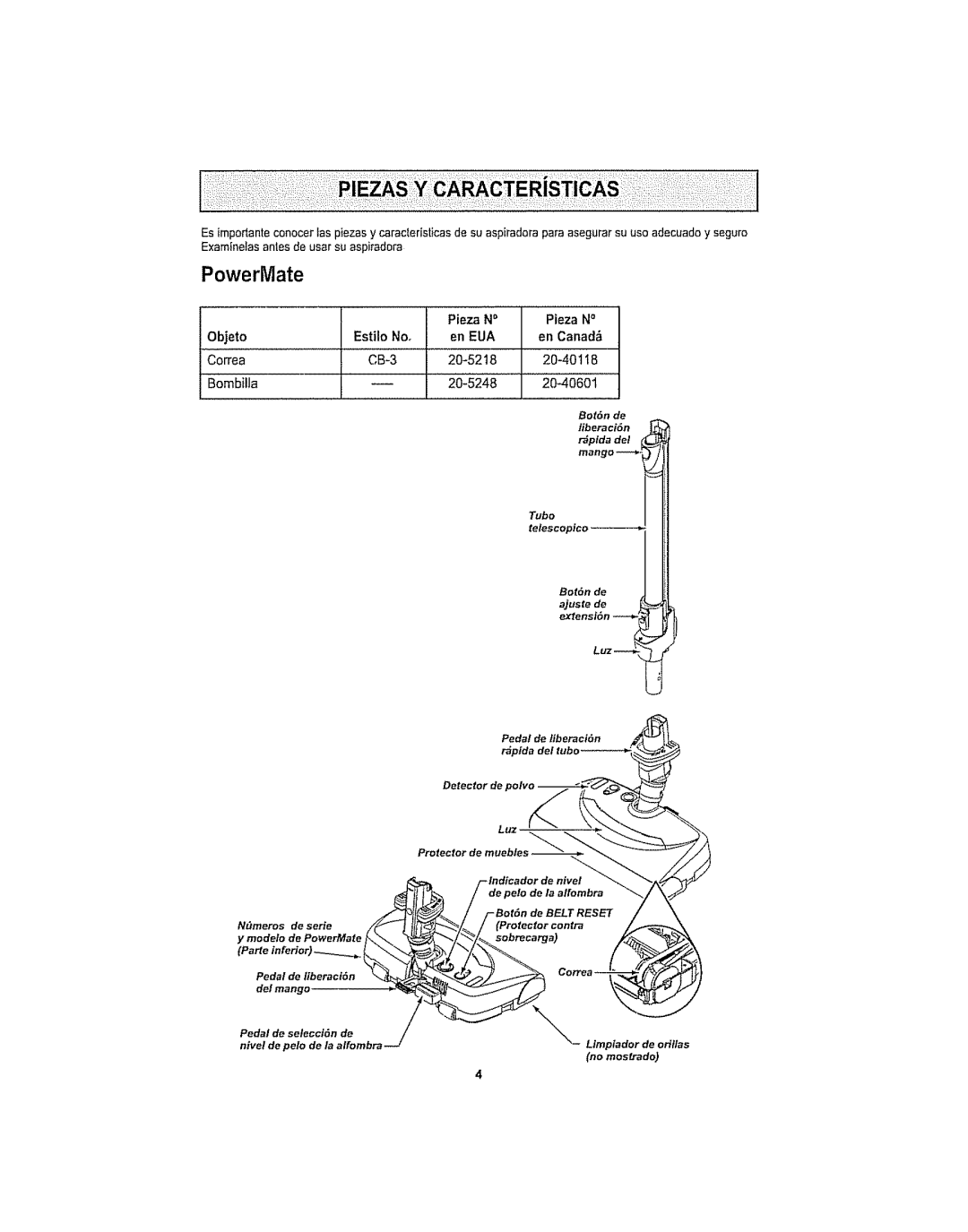 Kenmore 116.29915, 116.29914 manual Pieza N En EUA En Canad 20-52 t8 