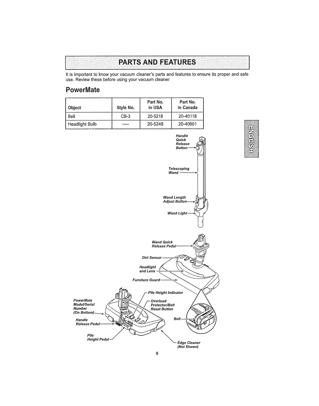 Kenmore 116.29914, 116.29915 manual PowerMate 