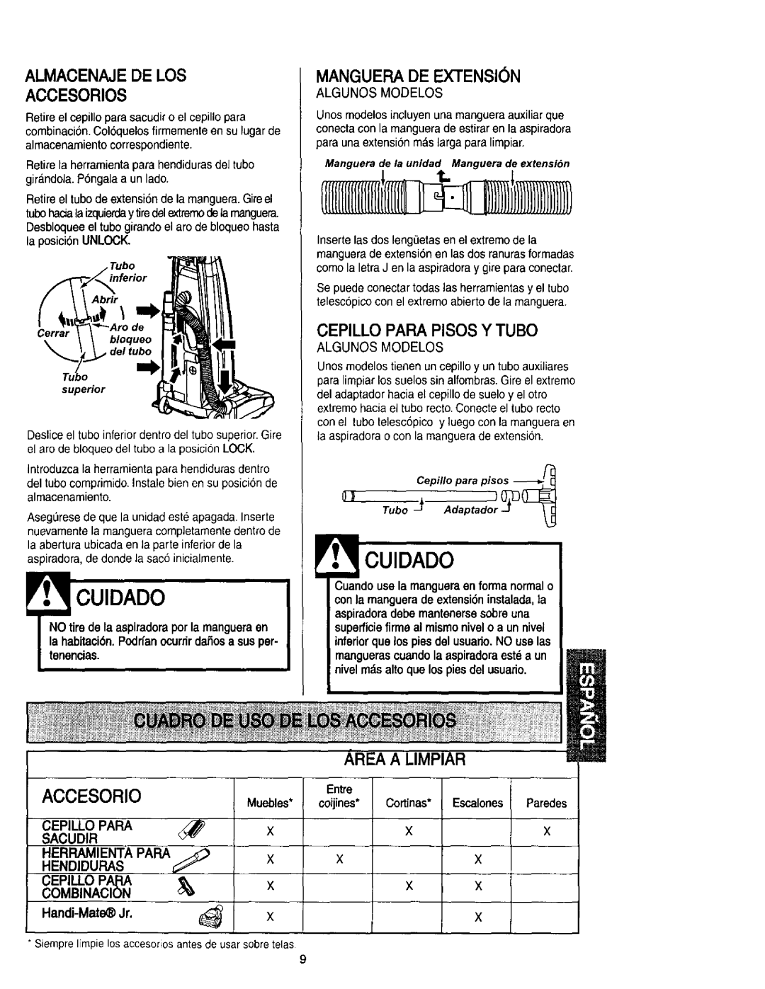 Kenmore 632, 116.31613, 116.31412, 116.31612A HandJ-Mate Jr, Algunos Modelos, Entre Coijines* Cortinas* Escalones Paredes 