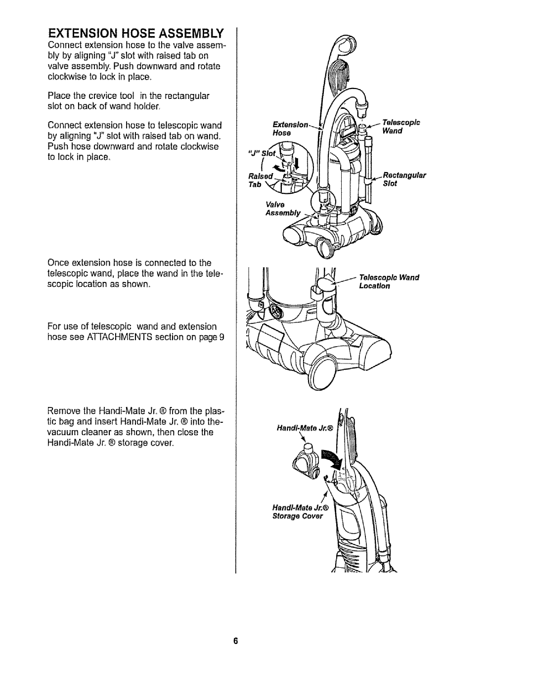 Kenmore 116.32734, 116.32735 owner manual Extension Hose Assembly 