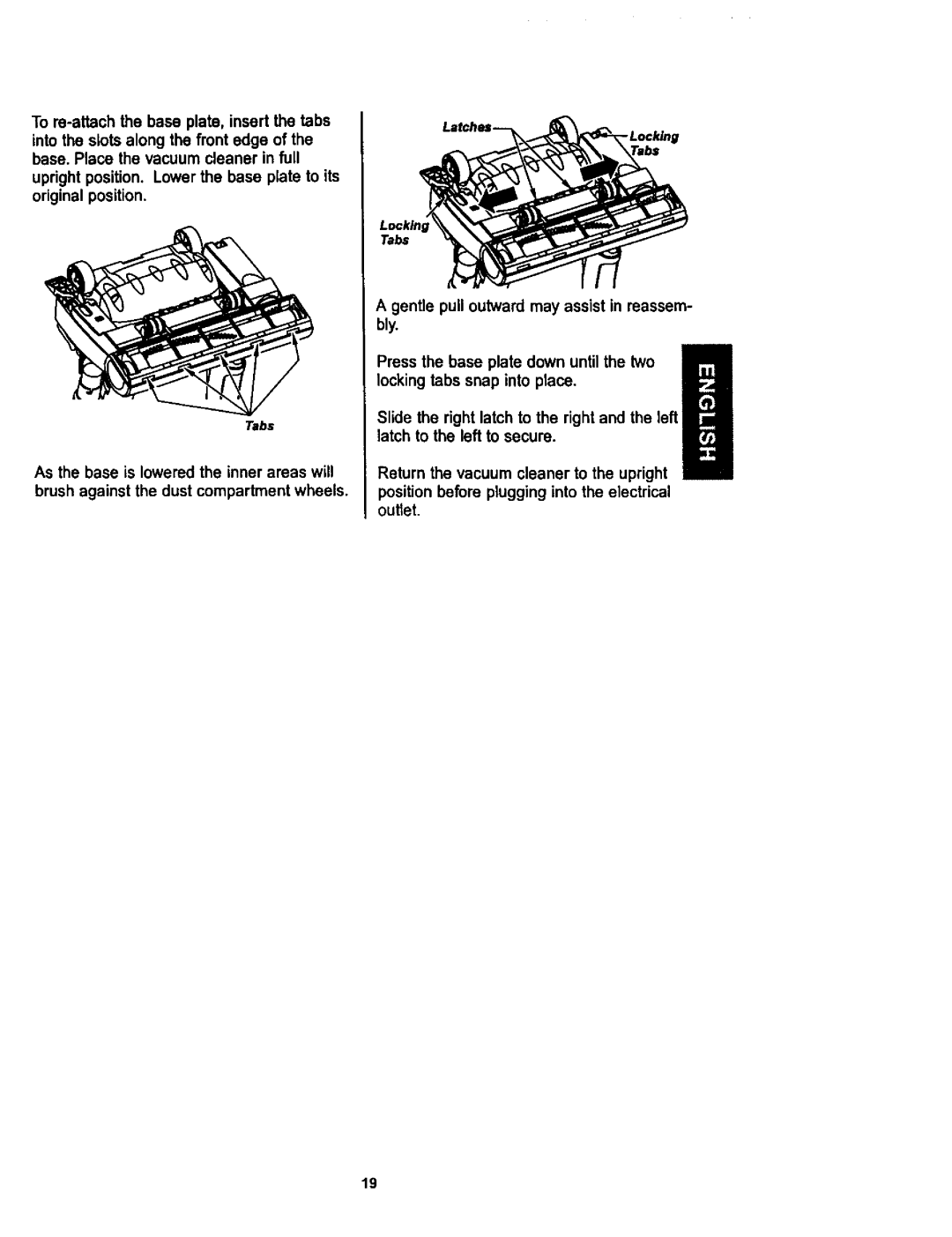 Kenmore 116.34729, 116.34728 owner manual Tabs 