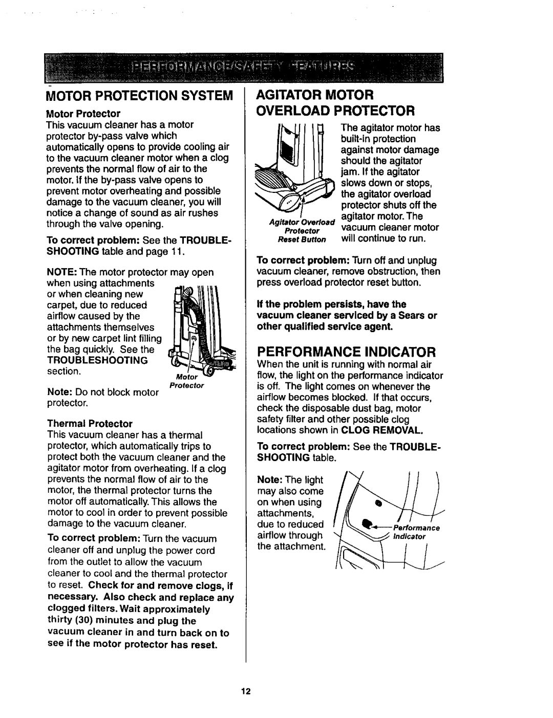 Kenmore 116.34925 Motor Protection System, Agitator Motor Overload Protector, Performance Indicator, Motor Protector 