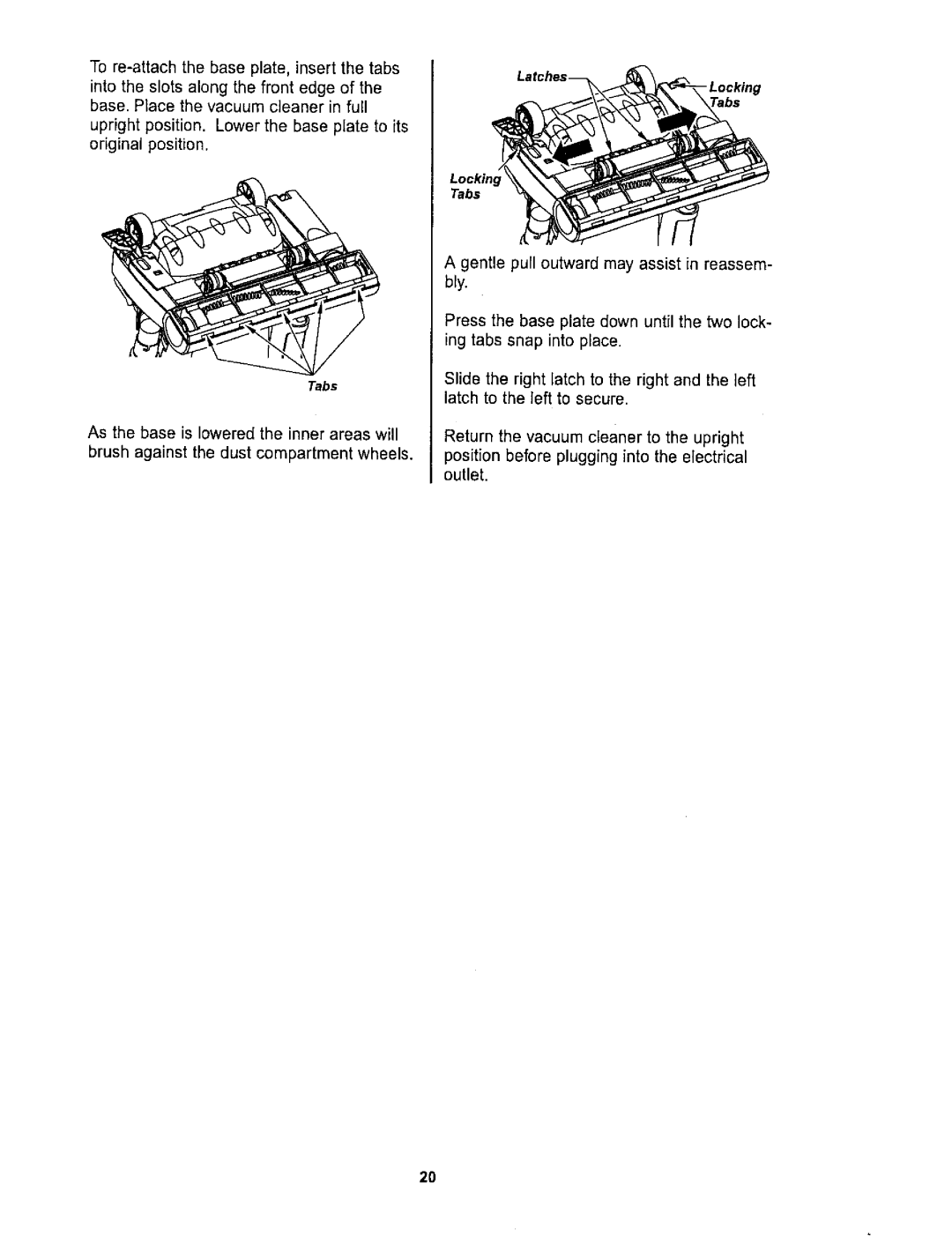 Kenmore 116.36722 owner manual Tabs 