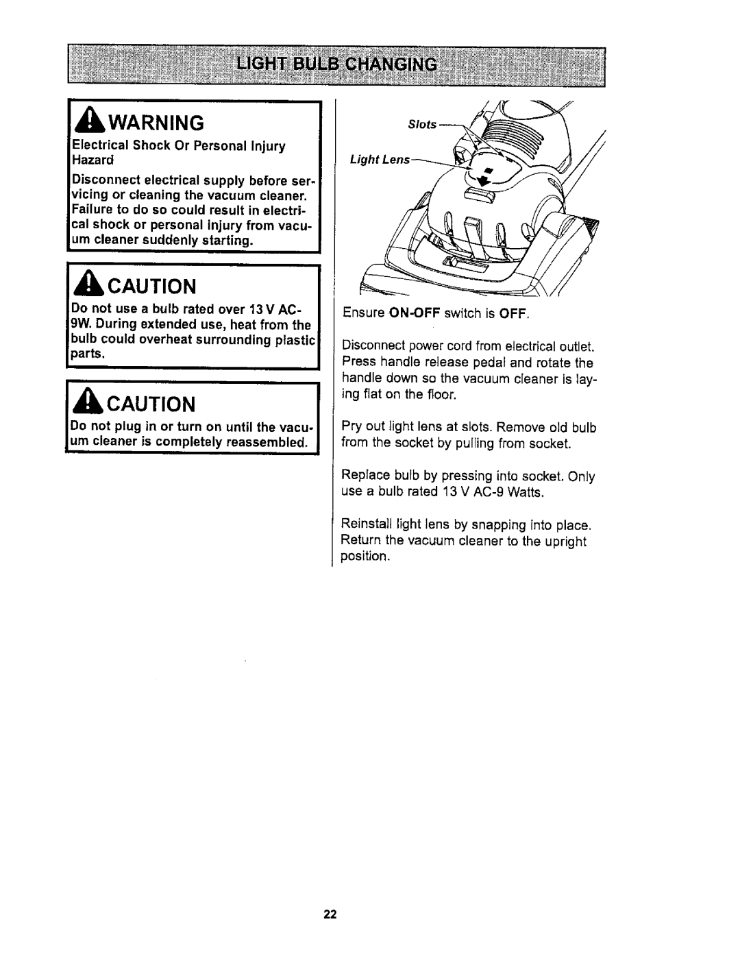 Kenmore 116.36722 owner manual Kwarning 