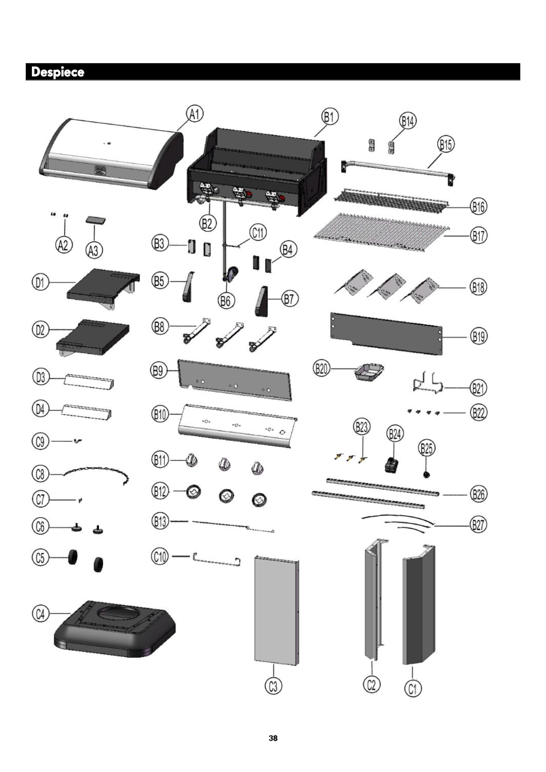 Kenmore 119.1614521 manual Despiece 