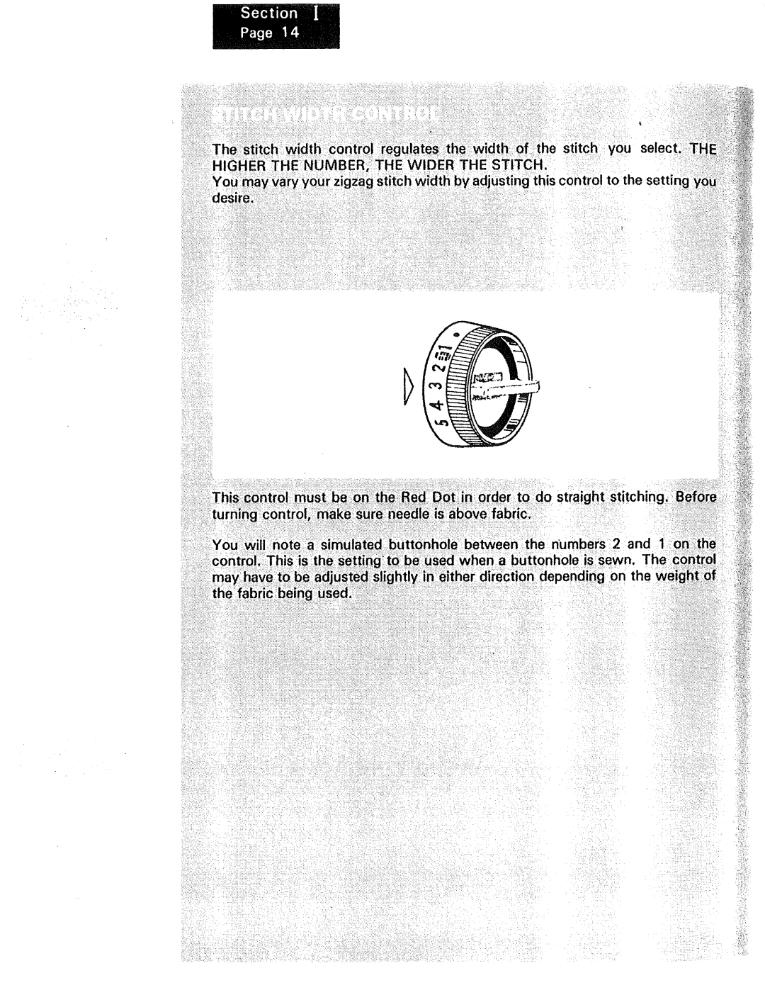 Kenmore 1230, 1240, 1250 manual Higherhe Number 