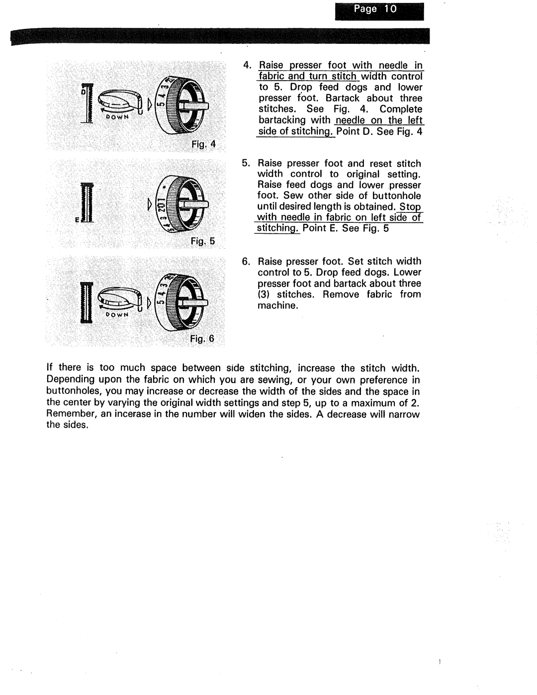 Kenmore 1240, 1230, 1250 manual Fig=4 