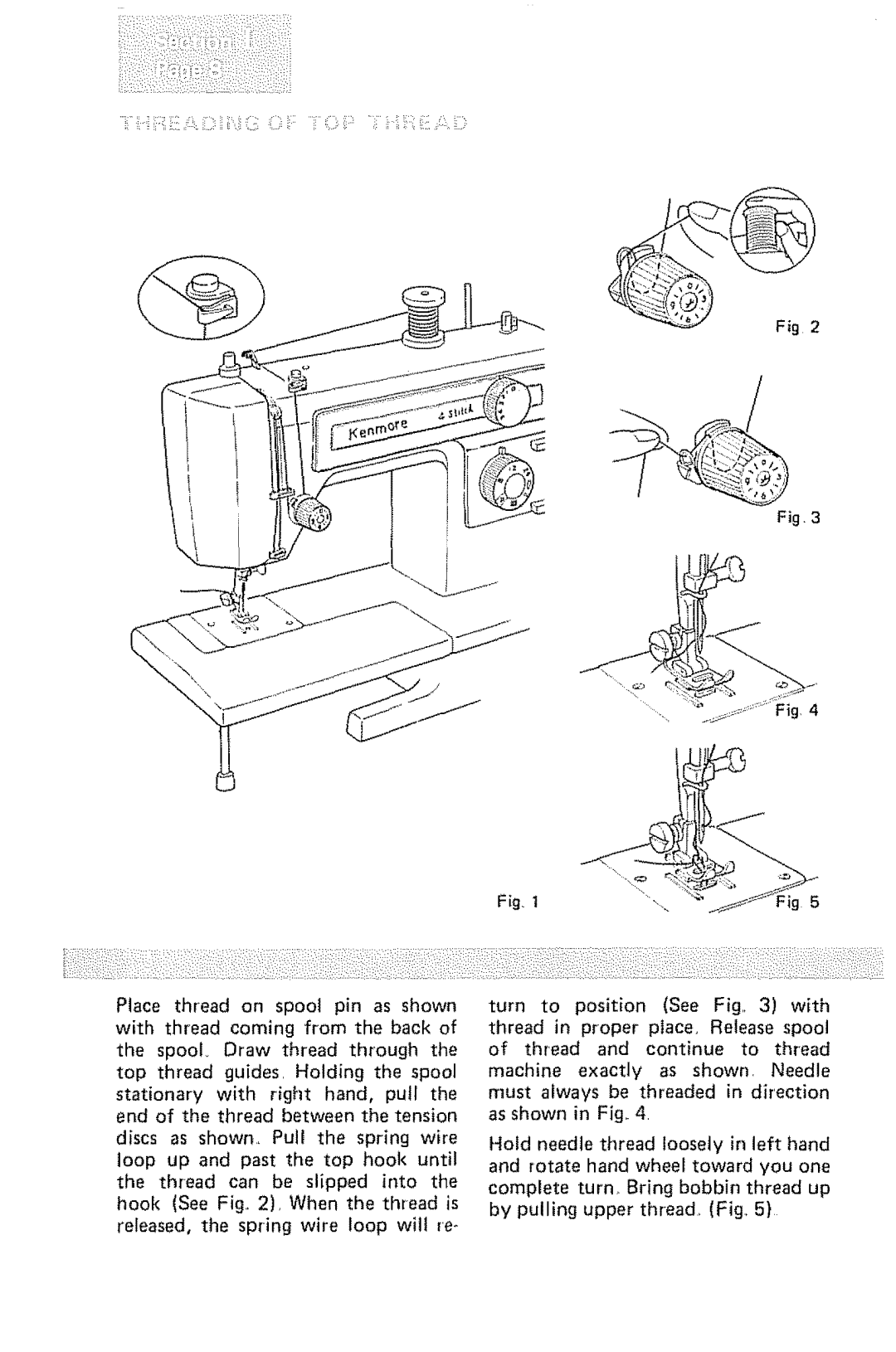 Kenmore 1232 manual Fig,3 