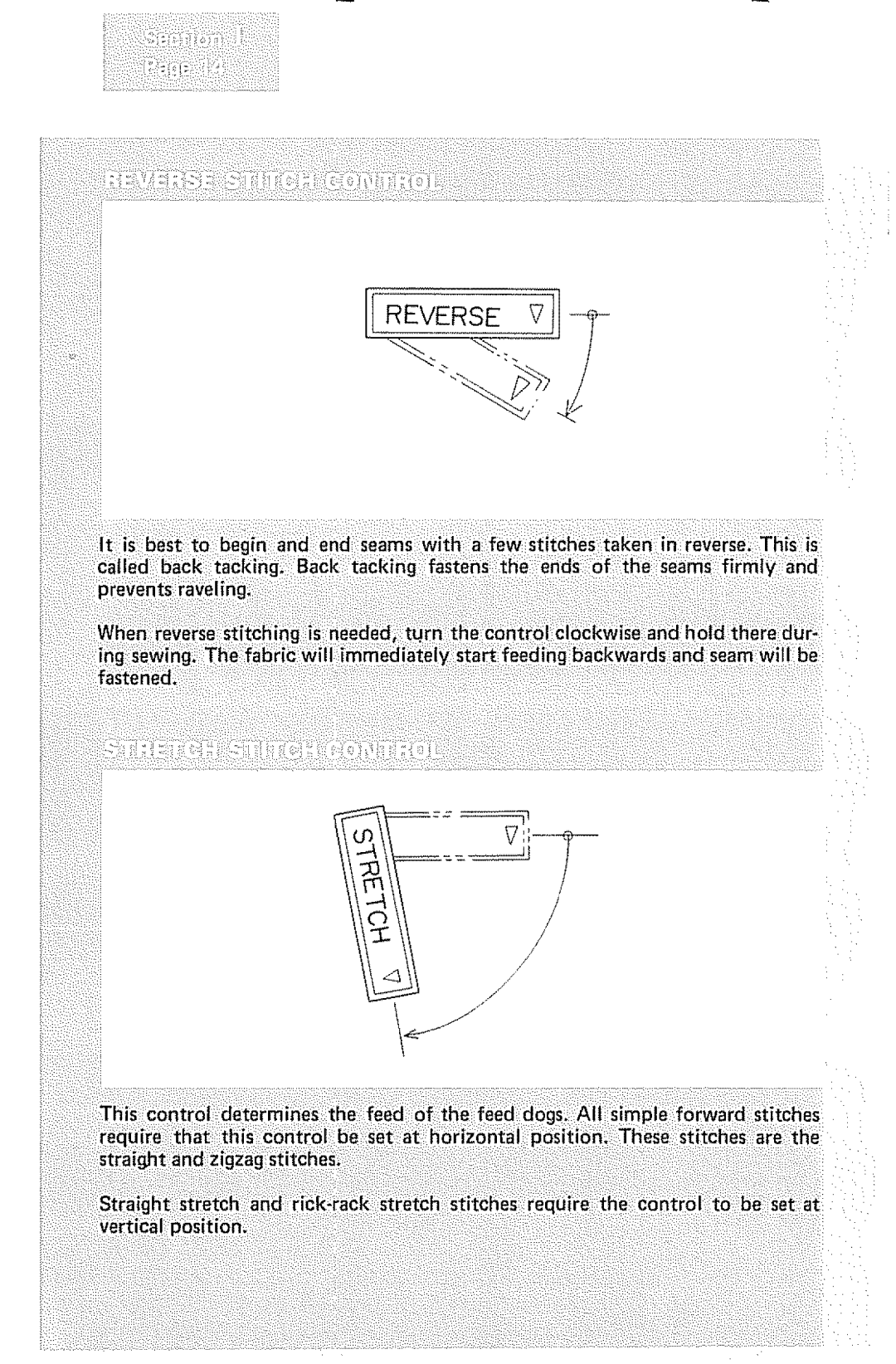 Kenmore 1232 manual Reverseii 