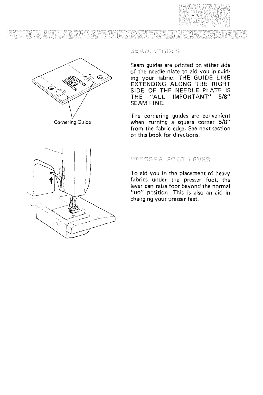 Kenmore 1232 manual CorneringGuide 