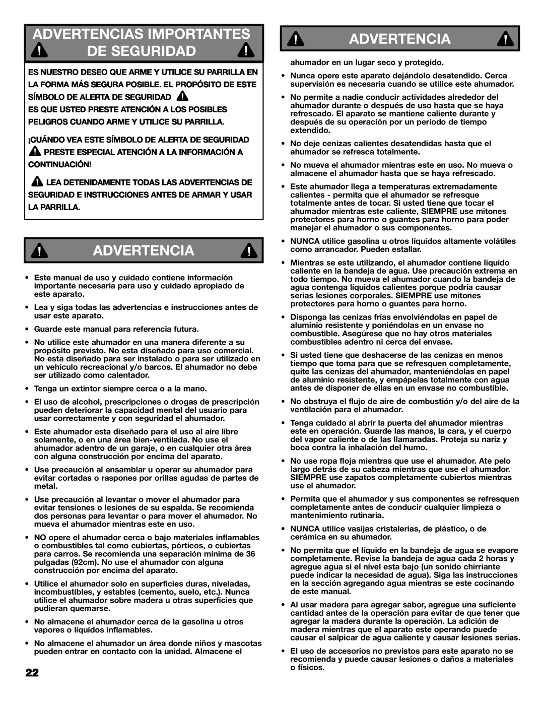 Kenmore 125.15884801 owner manual Advertencias Importantes De Seguridad, Es Nuestro Deseo Que Arme Y Utilice Su Parrilla En 