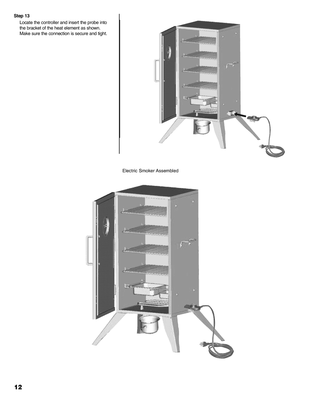 Kenmore 125.15885800 owner manual Electric Smoker Assembled 