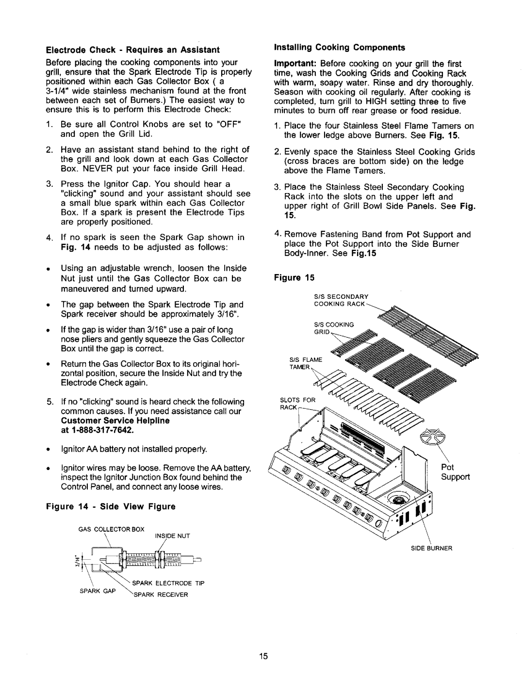 Kenmore 141 16690, 141 17690 owner manual Side View Figure, Installing Cooking Components 