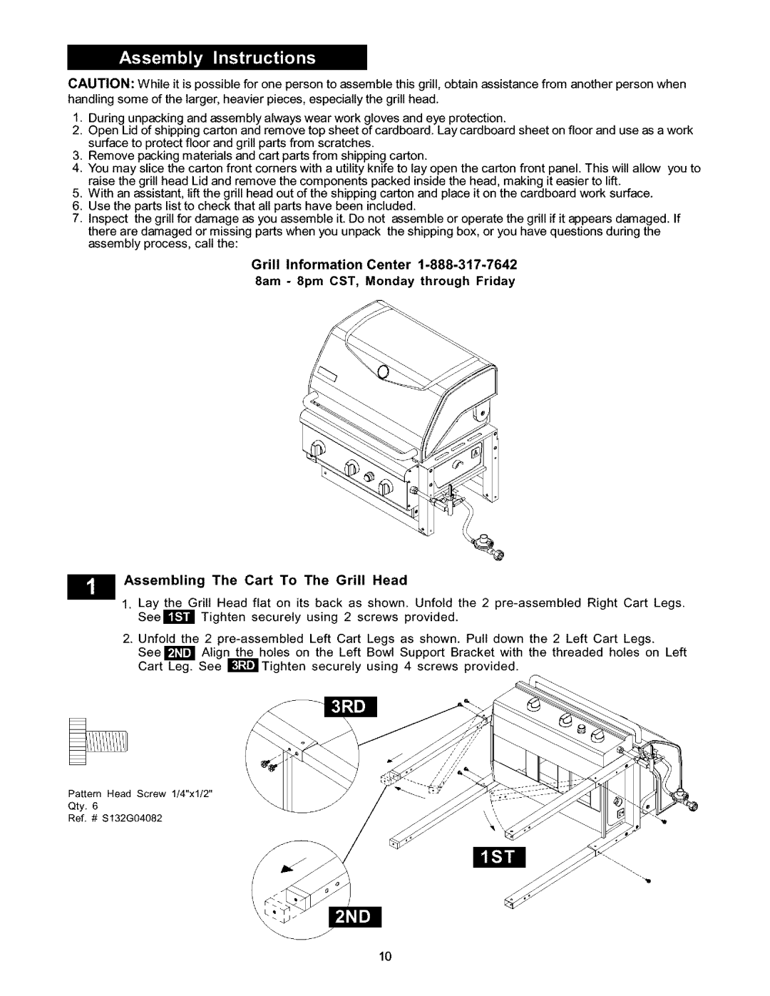 Kenmore 141.16223 owner manual Pattern Head Screw 1/4xl/2 Qty Ref. # $132G04082 