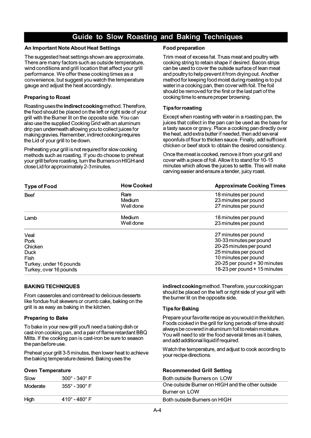 Kenmore 141.17681, 141.16681 owner manual Baking Techniques 