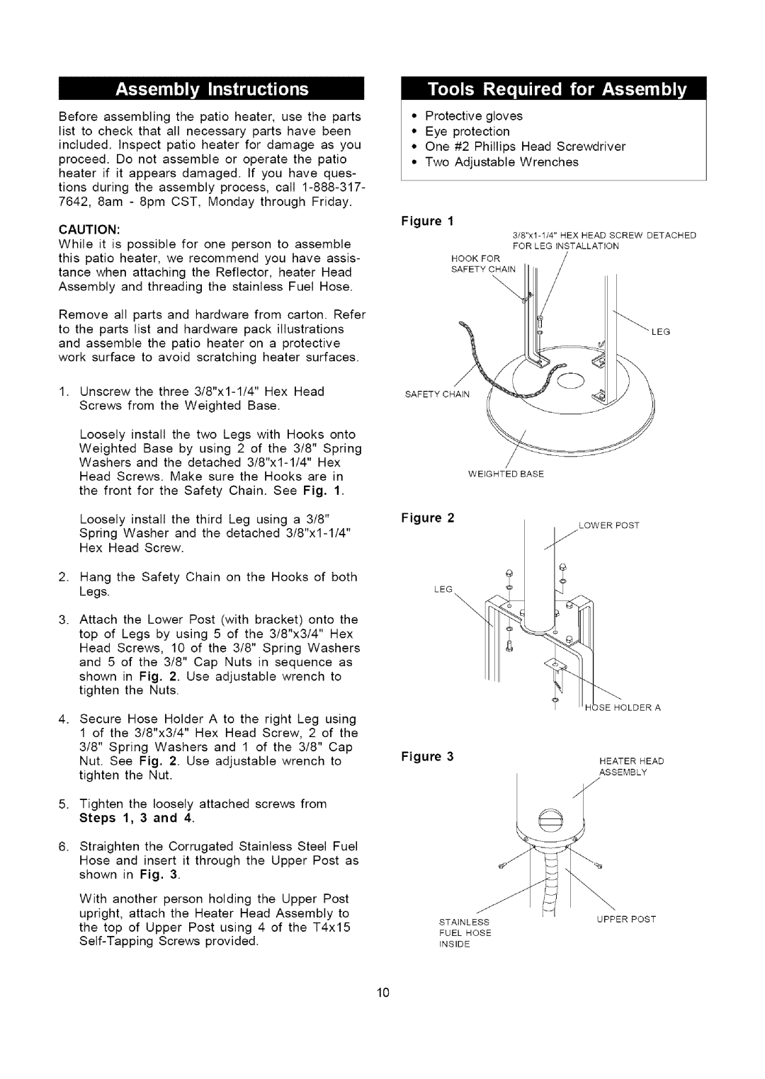 Kenmore 141.229952 owner manual Hoseand insertit throughthe UpperPostas, Shownin Fig, Withanotherpersonholdingthe UpperPost 