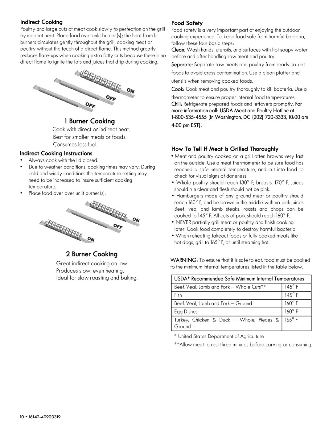 Kenmore 146.1614221 Indirect Cooking Instructions, Food Safety, How To Tell If Meat Is Grilled Thoroughly, Pm EST 