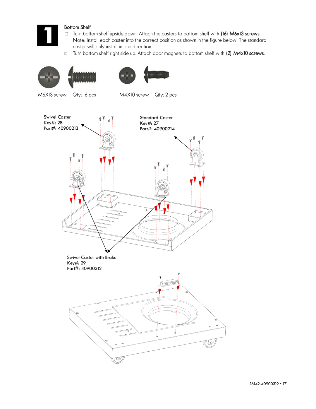 Kenmore 146.1614221 manual Bottom Shelf 