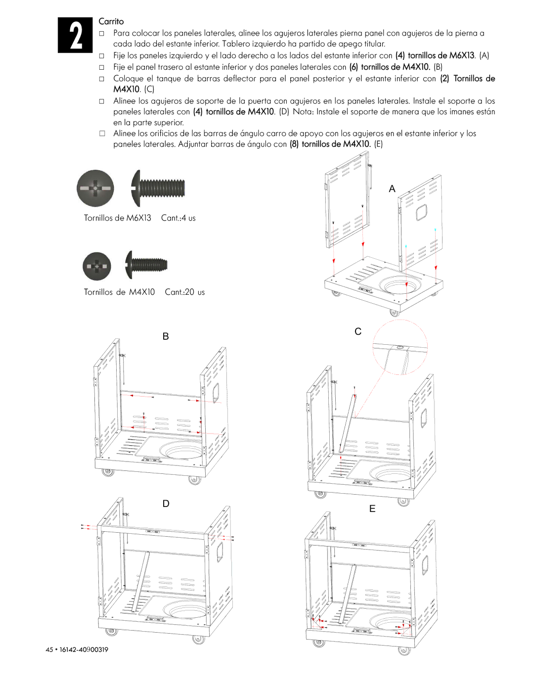 Kenmore 146.1614221 manual Carrito 