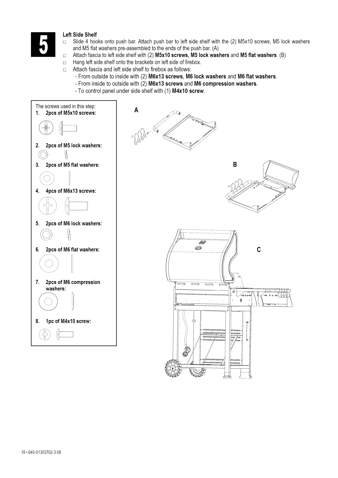 Kenmore 146.1622201 manual 2pcsof M6 flat washers 2pcsofM6compression Washers 