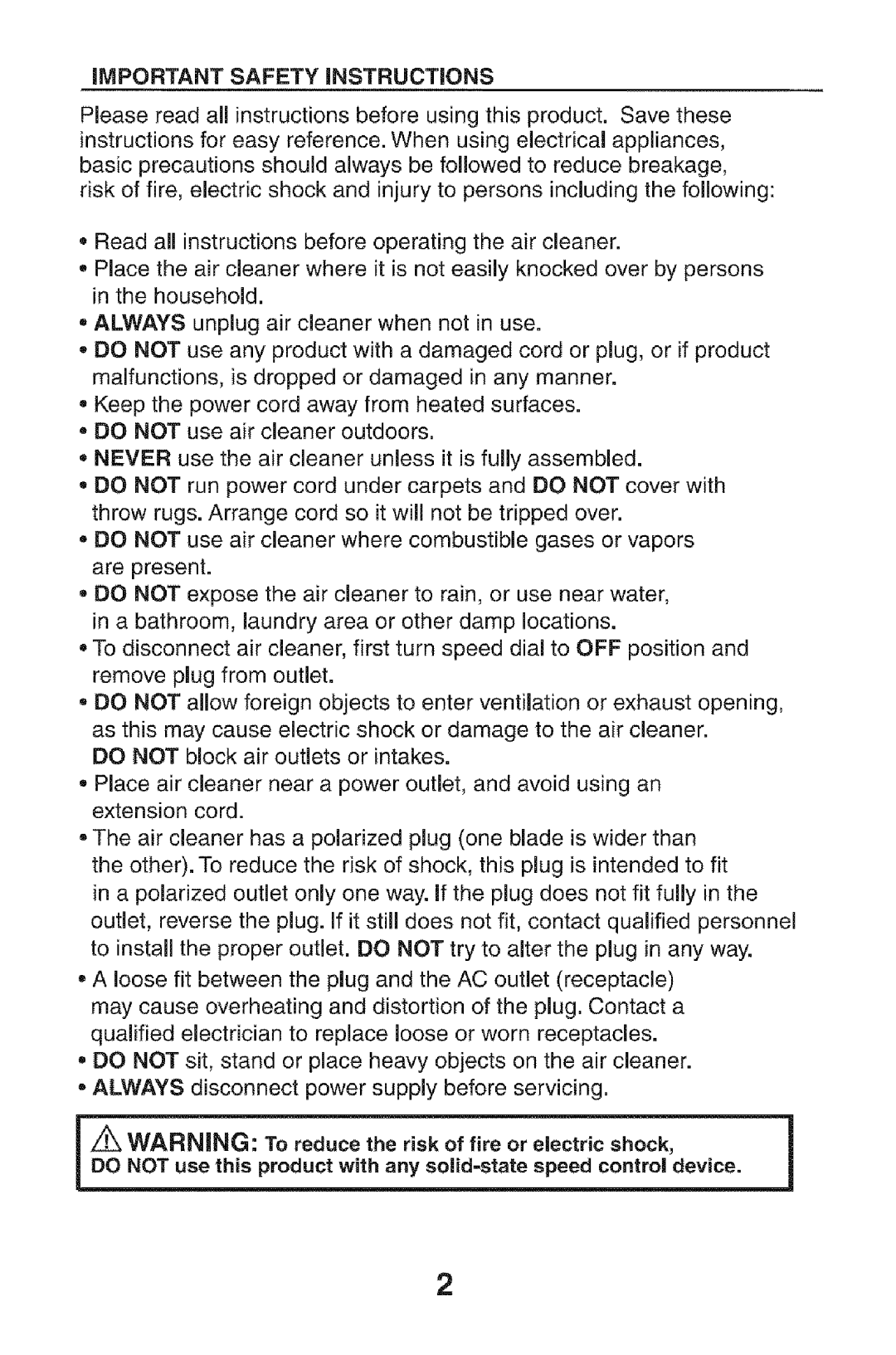 Kenmore 152.85254 owner manual IMPORTANT Safety iNSTRUCTiONS 