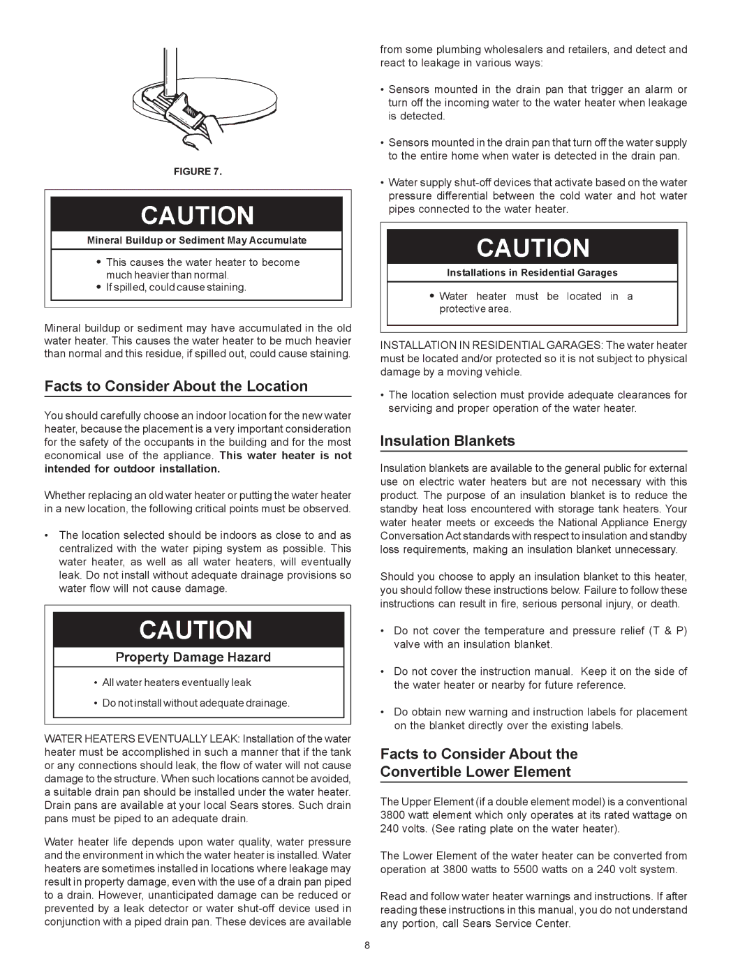 Kenmore 153.326265, 153.326264, 153.326163, 153.326162 owner manual Facts to Consider About the Location, Insulation Blankets 