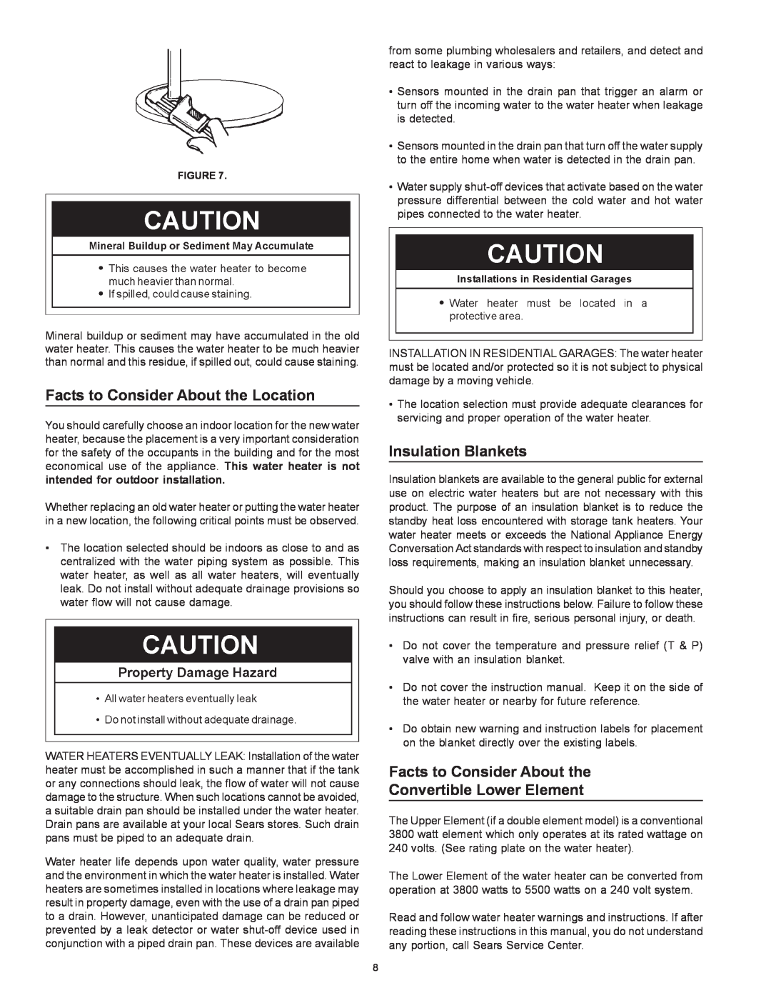 Kenmore 153.326265, 153.326264 Facts to Consider About the Location, Insulation Blankets, Convertible Lower Element 