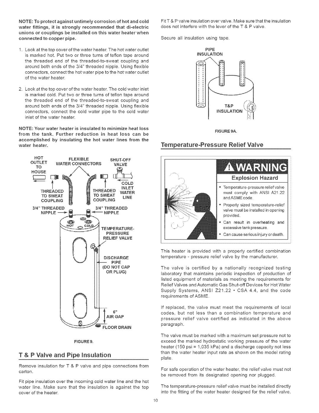 Kenmore 153.320661 Valve and Pipe insulation, HOTFLEXIBLESHUT-OFF Outlet Water Connectorsvalve, Do not CAP Or Plug 