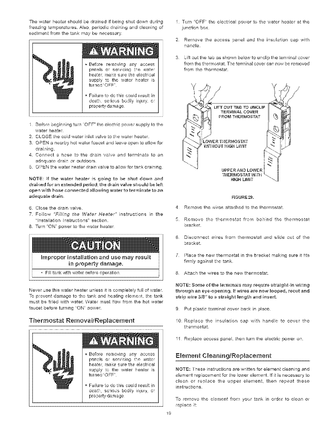 Kenmore 153.329561, 153.329461, 153.329861 Thermostat Removal/Replacement, Eement CeaningiRepmacement, UFT OUT TAB to Uncup 