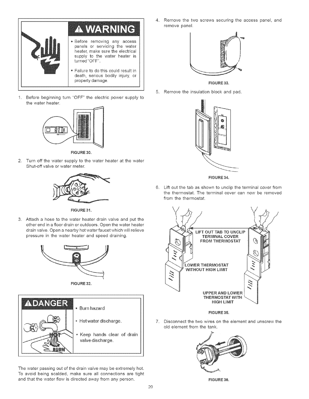 Kenmore 153.329262, 153.329461, 153.32956, 153.329861, 153.32966, 153.32936 Upperand Lower Thermostat WTH High Limit 