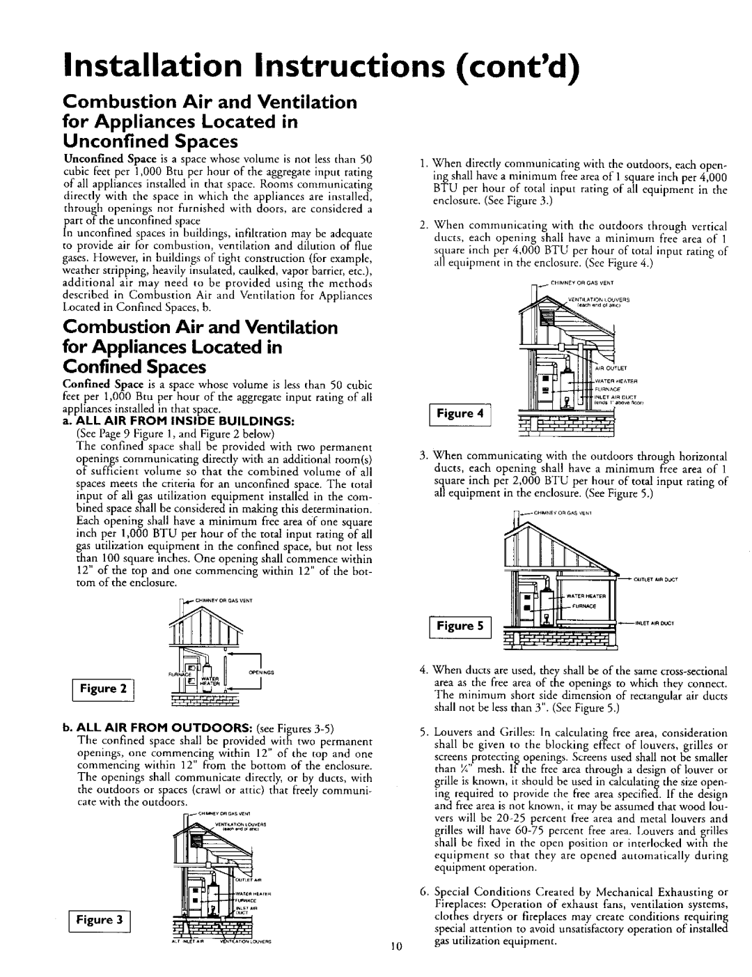 Kenmore 153.330502, 153.330752, 153.330552, 153.330402, 153.330702 owner manual Confined Spaces 