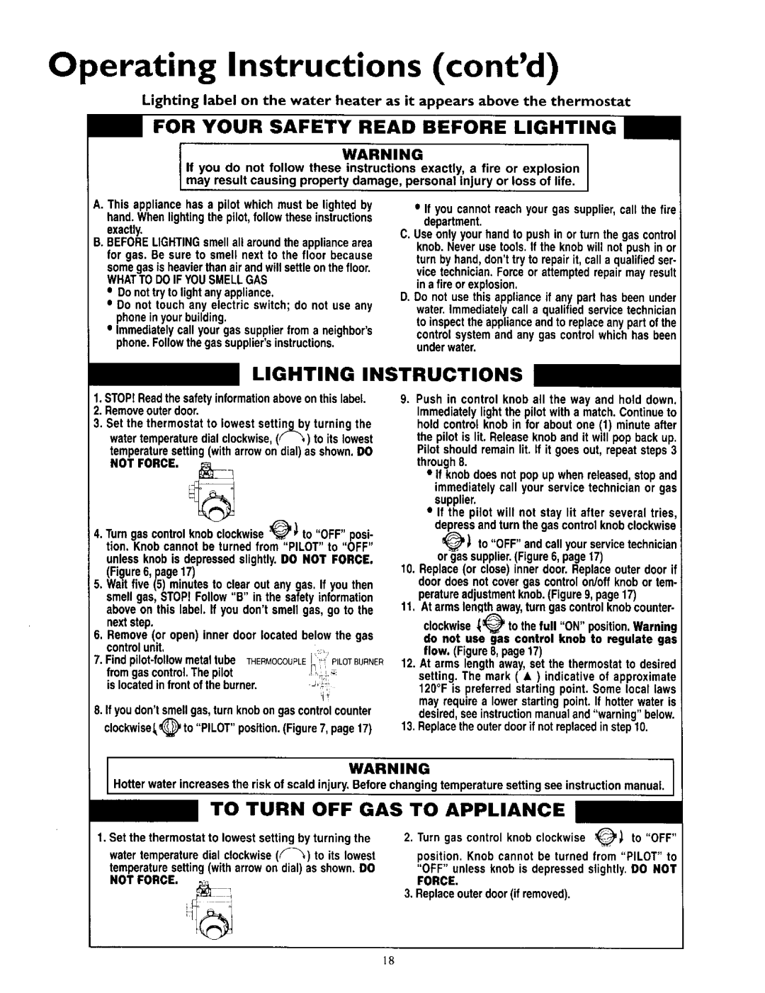 Kenmore 153.330402, 153.330502, 153.330752 Operating Instructions contd, For Your Safety Read Before Lightini, Lighting 