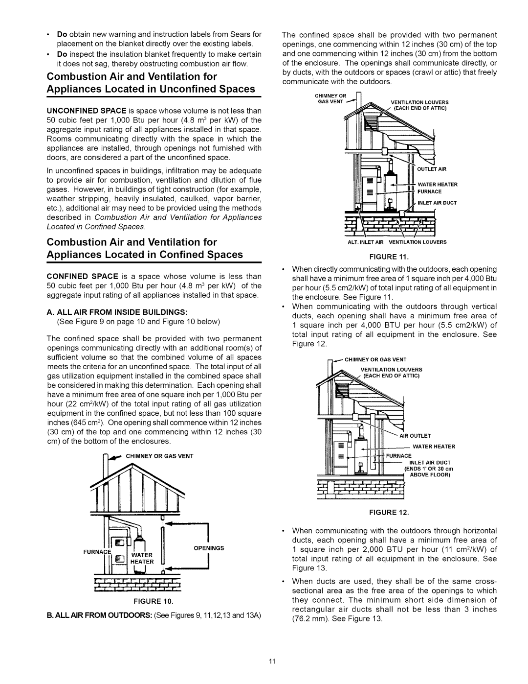 Kenmore 153.330642, 153.330652, 153.33062, 153.330632 owner manual ALL AIR from Inside Buildings 