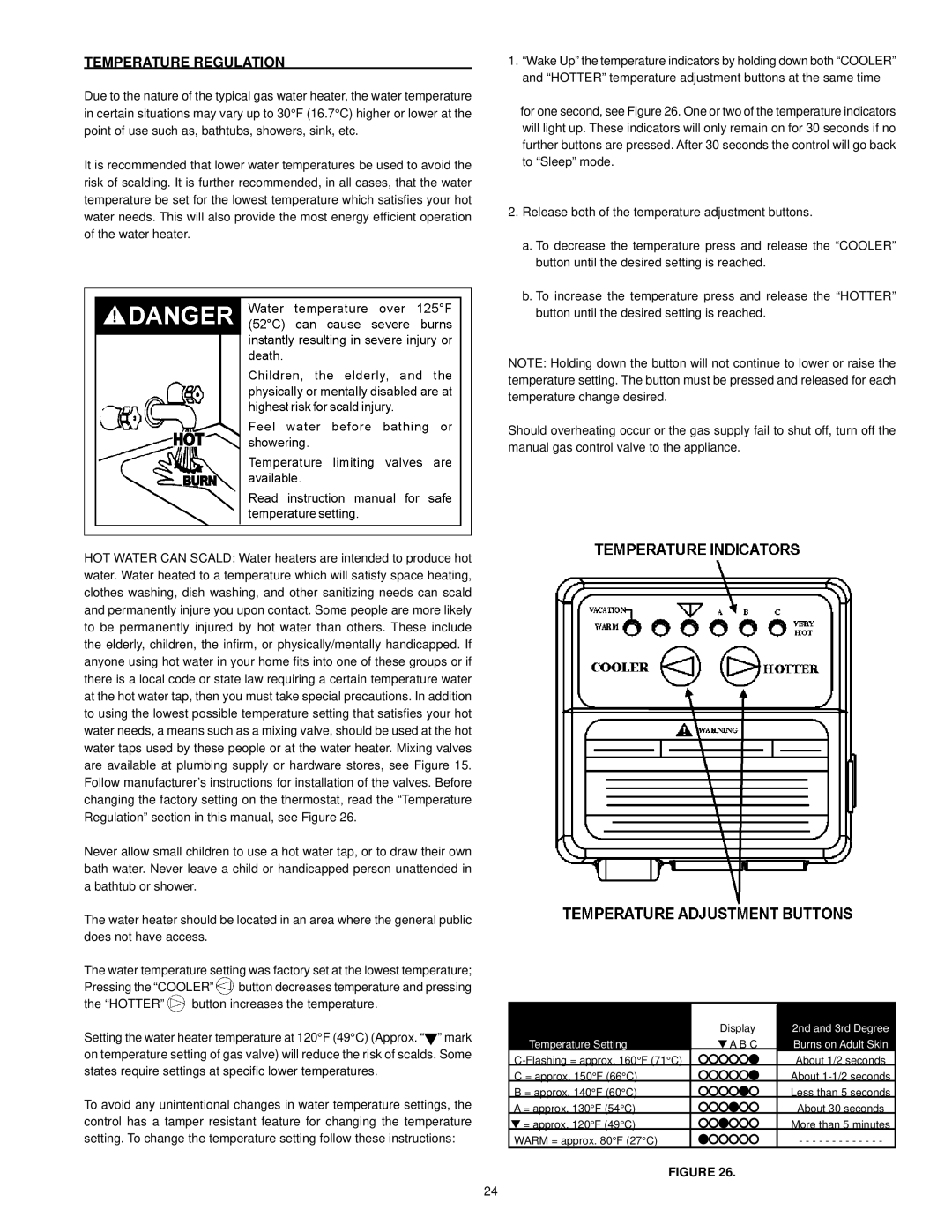 Kenmore 153.33204, 153.33206, 153.33205, 153.33207 owner manual Temperature Regulation, Temperature Setting 