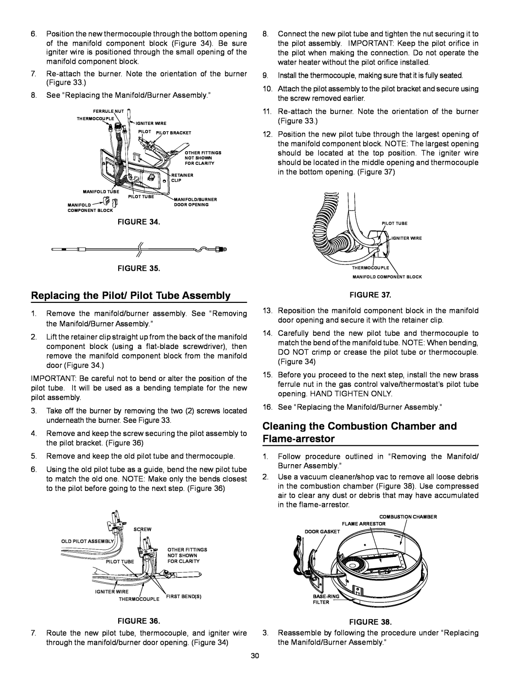Kenmore 153.332.410 manual Replacing the Pilot/ Pilot Tube Assembly, Figure Figure 