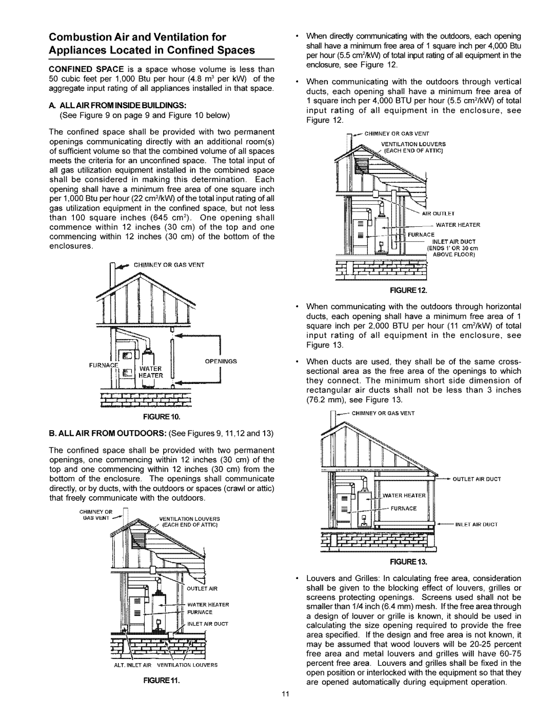 Kenmore 153.33616 owner manual ALL AIR from Inside Buildings, FIGUREll 