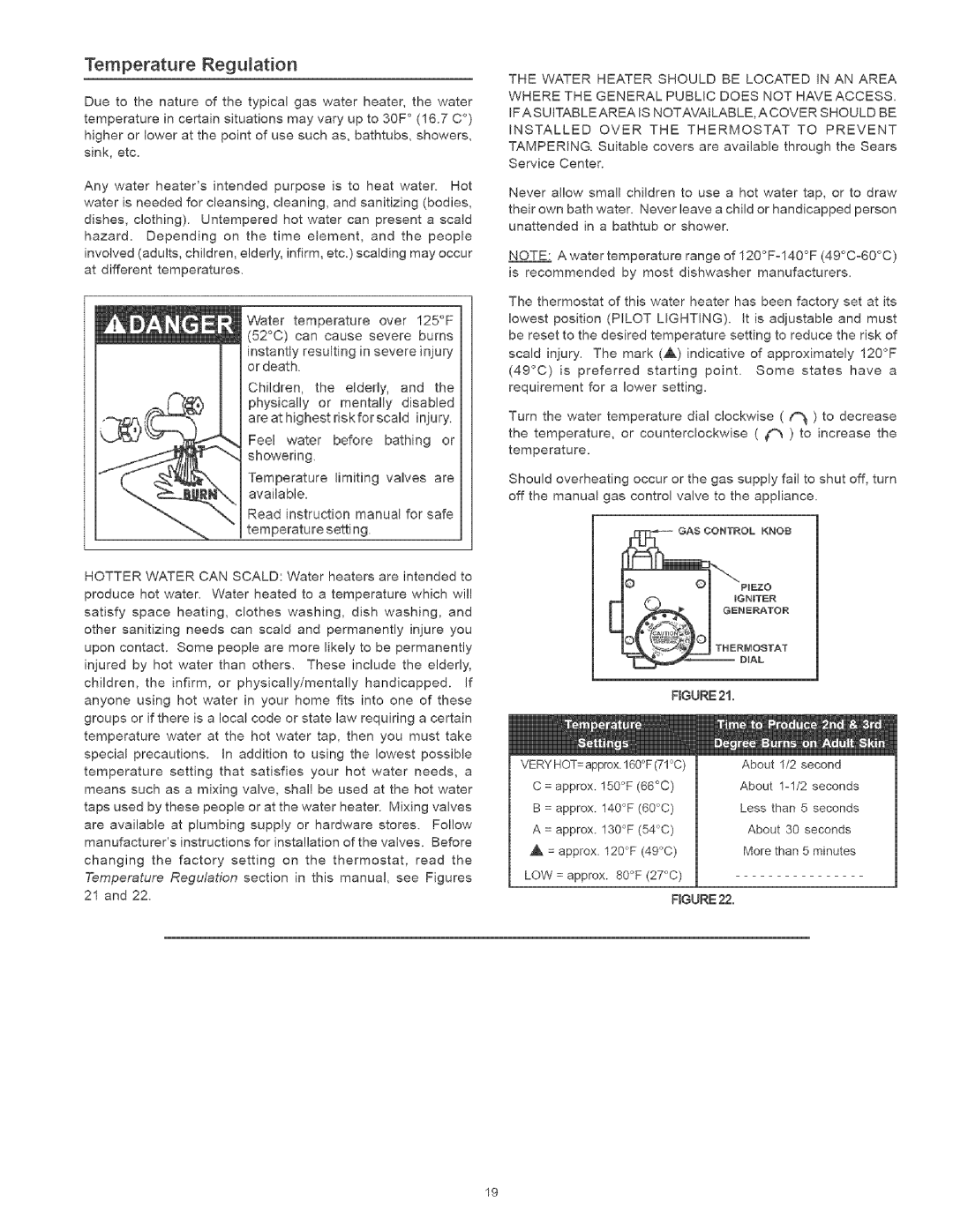 Kenmore 153.336962, 153.336262, 153336762, 153336566 Temperature Regulation, Installed Over the Thermostat to Prevent 