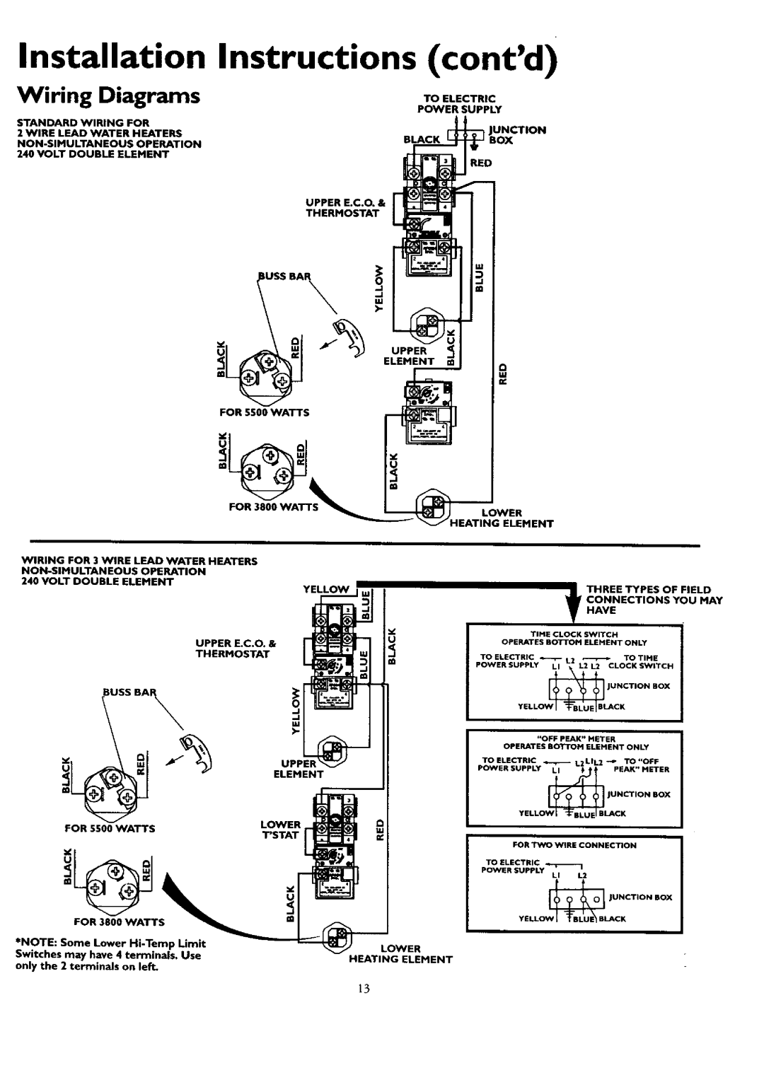 Kenmore 153.320491 HT 40 GAL, 153.37.0391HT 30 GAL, 153.320891 HT 82 GAL, 153.320590 HT 50 GAL Iueeba O.J, Wiring Diagrams 