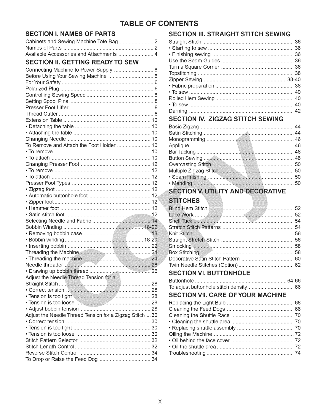 Kenmore 15358 owner manual Aii E 