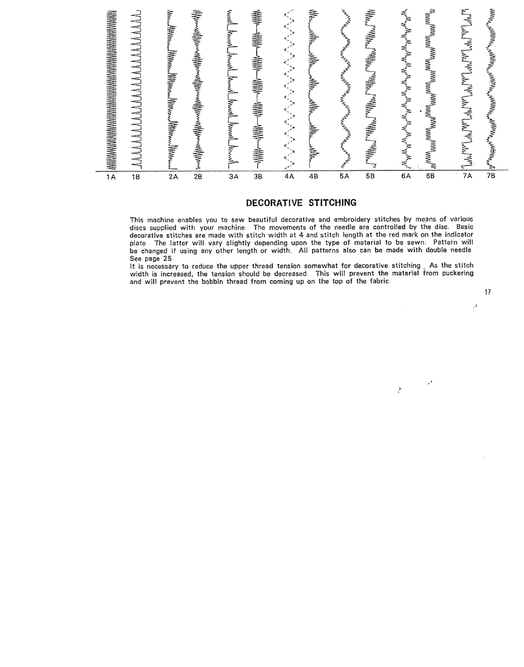 Kenmore 15/I649 manual Decorative Stitching 